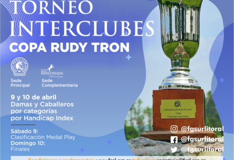 Una nueva edición del Interclubes Rudy Tron está cerca: el 9 y 10 de abril es el gran desafío