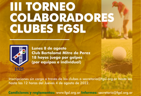 Torneo de colaboradores clubes FGSL: se viene el tercer encuentro con el espíritu de compartir