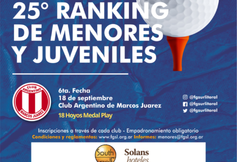 Argentino de Marcos Juárez recibe a la sexta de los con handicap, anticipo de la gran Copa FGSL