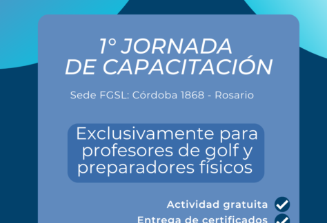 Organizado por la FGSL: Se lanzó la primera Jornada de Capacitación para profesores de golf y preparadores físicos