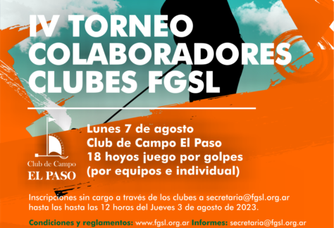 De este lado del mostrador: se viene el cuarto Torneo de Colaboradores de Clubes de golf