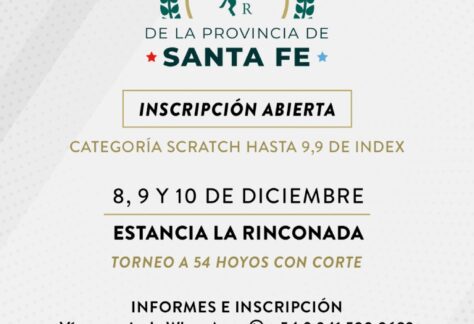 Con puntaje para el MidAm FGSL, La Rinconada se prepara  para disfrutar su 2° Abierto Provincia de Santa Fe