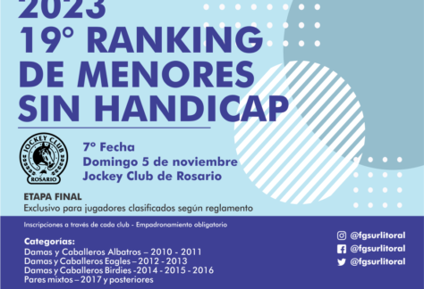 Se cierra otra temporada de Menores sin Handicap con la disputa de la Copa FGSL en el Jockey de Rosario