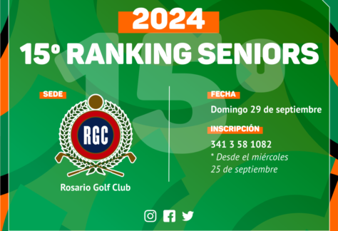 Se viene la quinta del Seniors: el último domingo de septiembre, el 29, en el Rosario Golf Club