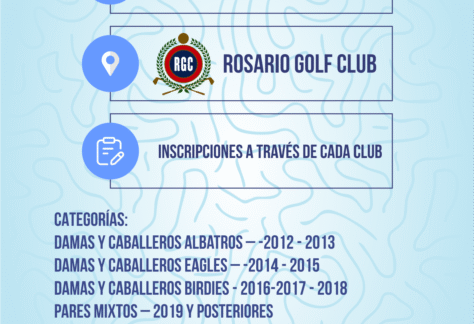 Menores sin Handicap: los mas chicos juegan la cuarta en el desafiante Rosario Golf Club (junto a los mayores)