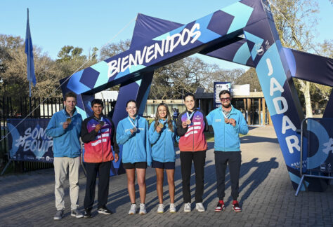 Mariano Arraigada. plata, y Agustina Bonino, bronce, los orgullosos medallistas por Santa Fe, en los extraordinarios Jadar Rosario 2025