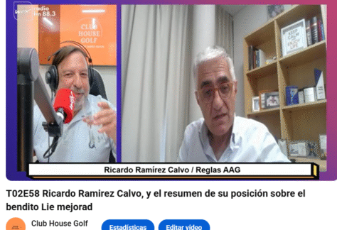 Ricardo Ramírez Calvo de la AAG explica los objetivos de la Guía rápida a las Reglas de Golf, un compendio para principiantes, y no tanto