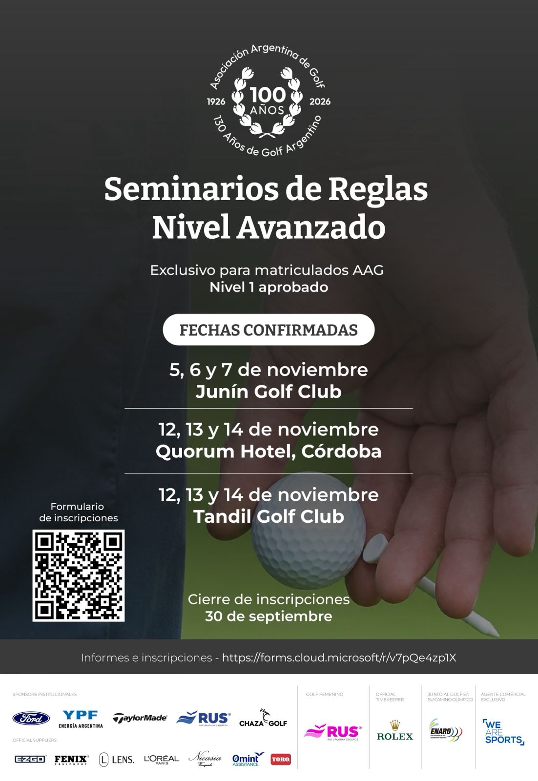 Se vienen capacitaciones de reglas, de la mano de la Comisión de Reglas de la AAG