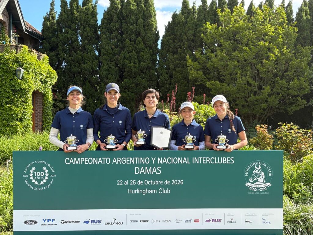 ¡Las chicas arriba! Rosario GC, campeón invicto de Intermedia en los Interclubes de la AAG, pasó por Club House Golf